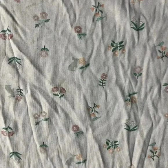 Carters One Size Floral Bunny Baby Blanket 30x30 - Picture 2 of 4